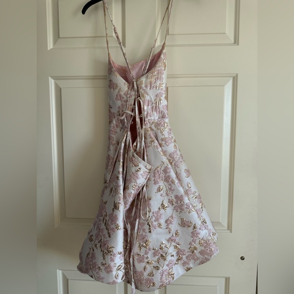 Gold and Pink HOCO Dress - Picture 3 of 3